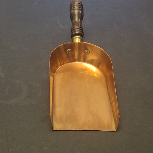 Brass copper and wood fireside - wood,