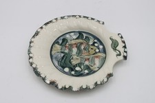 Seafood Plate by Jersey Pottery Hand Painted Scalloped Shaped Dish