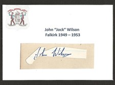 JOCK WILSON FALKIRK  FC