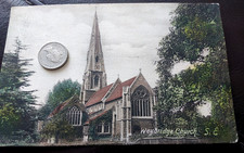 Weybridge. St. James Church. Near Addlestone  & Shepperton  Frith. Postcard 