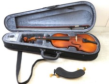 UNBRANDED HAND MADE 1/2 SIZE VIOLIN IN CANVAS CASE