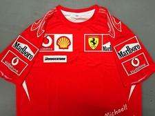 Ferrari Marlboro 2006 Schumacher Tribute F1 Team Style Crew Shirt Mens Issue