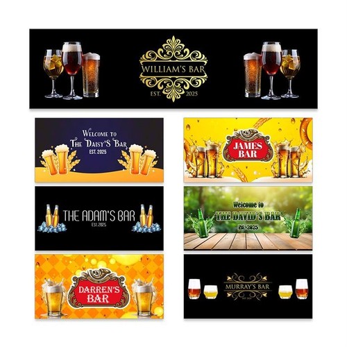 Personalised any text beer - beer, mat