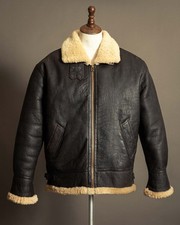 Vintage B3 Bomber Sheepskin Shearling Flying Jacket XXL