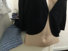 BHS black bolero cardigan size