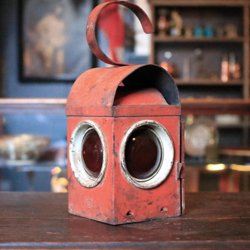 Vintage railway signal lamp - vintage,