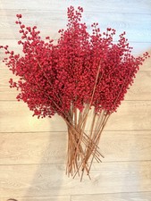 44x Christmas Tall Red small Berries Stems Picks Joblot Artificial Wreath Decor 