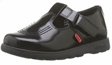 Kickers's Junior Girls Fragma T-Bar Patent Leather Shoes