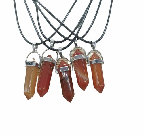 Quartz necklace crystal - quartz,