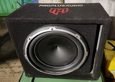 PROPLUSAUDIO 12" SINGLE PORTED CARPETED SUBWOOFER BOX /AMPLIFIERED.
