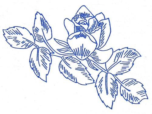 Vintage embroidery transfer - vintage,