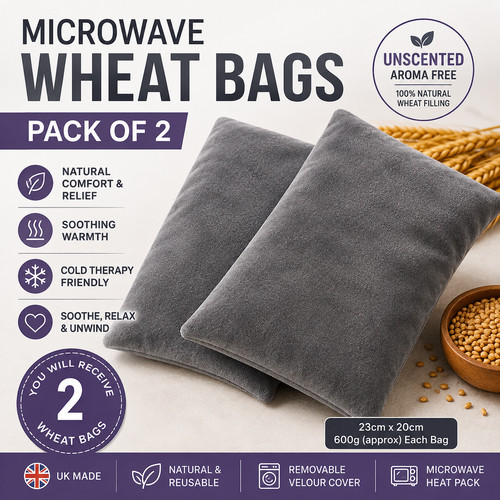 Microwave wheat bags heat - 2x,