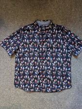 M&S men's XXL blue bird print