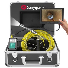 Caméra d’égout 7" avec caméra de drainage LED 22 mm, enregistreur DVR, sonde de
