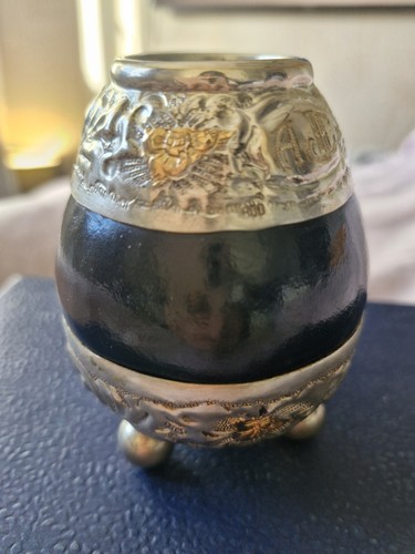 Vintage argentinian mate gourd - argentinian,
