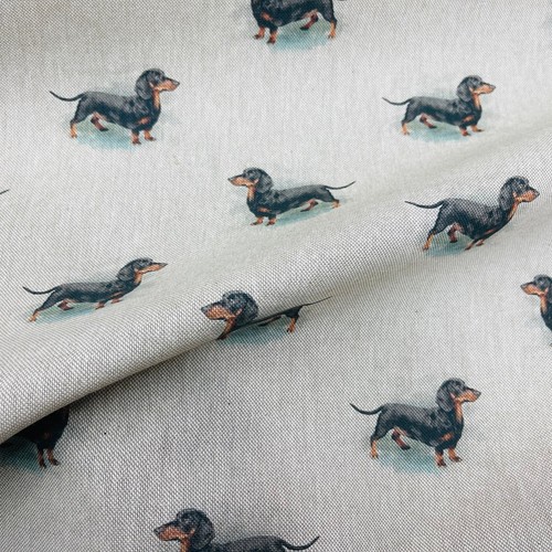 Animal linen fabric - linen, upholstery