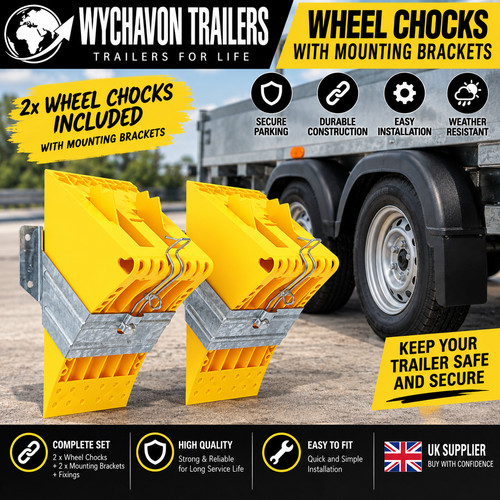 Trailer wheel chocks heavy - wheel,