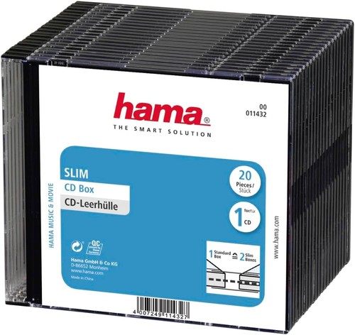 Hama slim disc cases - cd, cases,