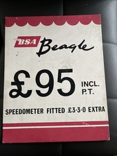 BSA  BEAGLE  1960s dealers