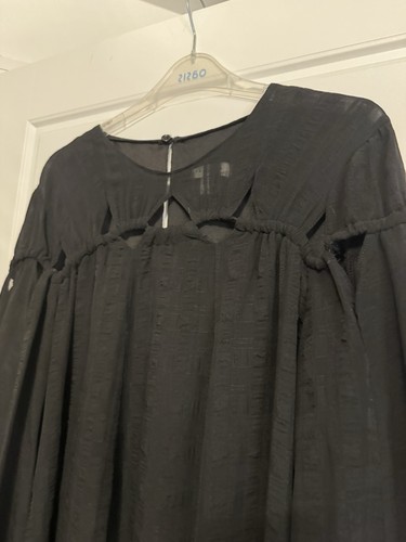 Topshop black dress long - dress,