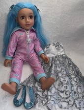 Design A Friend Luna Doll With Blue Hair & Dress
