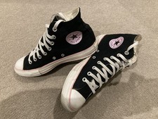 Black And Pink Converse All