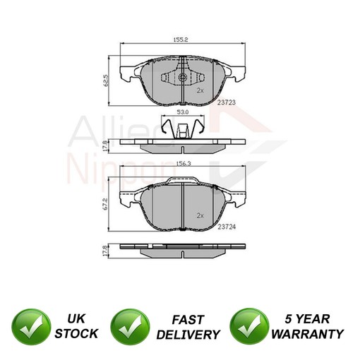 Brake pads set front - pads,
