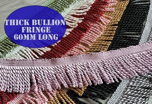Thick fringe bullion 60mm - fringe,