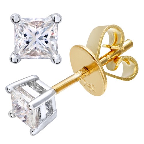 18ct yellow gold - yellow, earrings