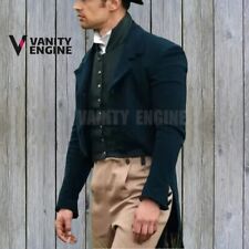 New Men's Wool Jane Austen Tailcoat - Regency Victorian Style Formal Coat