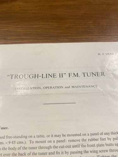Leak troughline tuner - leak,