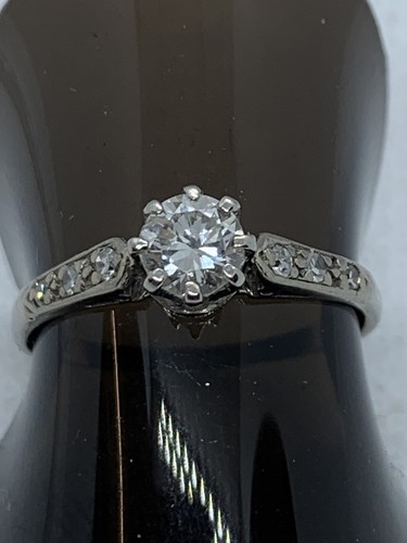 Vintage platinum old - platinum, cut