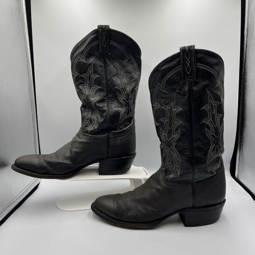 Tony lama 8805 black - lama, bullhide