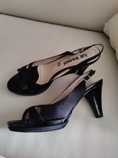 Black evening dress sandals