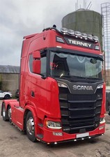 Black Low Bar + LEDs + DownLights For New Generation Scania 2017+ R&S Normal Cab