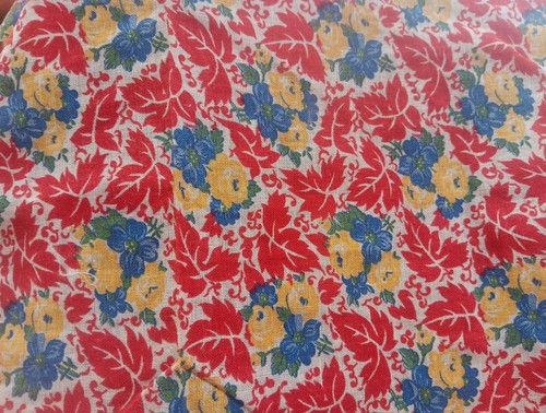 Feedsack fabric 29 blue - feedsack,