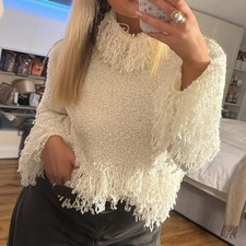 ZARA ECRU WOOL ROLL NECK