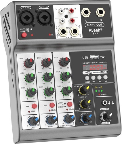 Aveek chanel audio mixer - aveek, 4