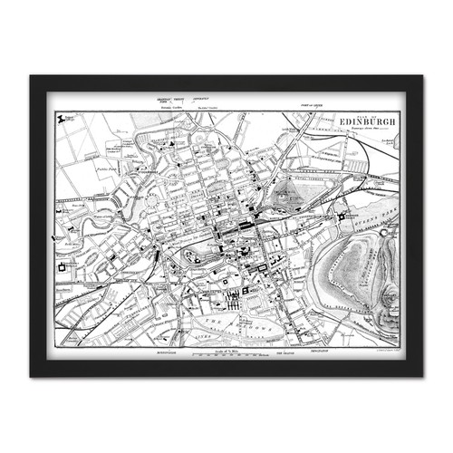 Map 1888 edinburgh - map,
