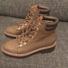 Primark Ladies Brown Laced Up Combat Ankle Boots Size UK 4 New