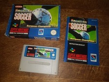 SNES SUPER NINTENDO - SENSIBLE SOCCER - EUROPEAN CHAMPIONS #SPT UKV PAL CIB