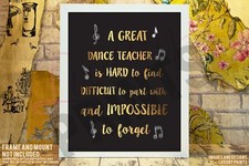 DANCE TEACHER Thank You Gift