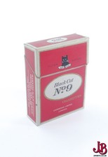 An old empty Black Cat No 9 cigarette box / packet / pack