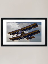 Bi-Plane Flying Framed Art