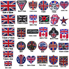 Union Jack Flag Iron-On Patch - Embroidered Badge, Ideal for Jackets & Bags