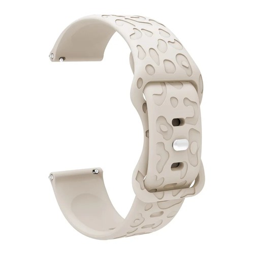 20mm leopard print silicone - print,