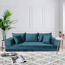 Arabic MAJLIS Furniture  | Three Seater Velvet SOFA Set | Bespoke Bench CUSHIONS