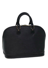 Louis Vuitton Alma Shoulder Bag PM Black Epi Leather