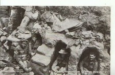 Military Postcard - Tommy at Home In German Dug-Outs - Ref 10978A