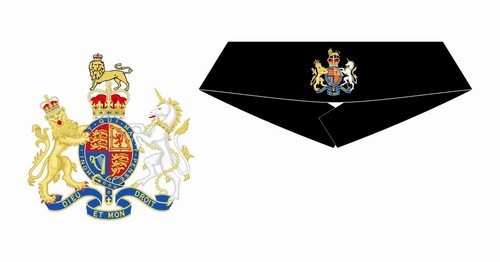 Rank crested embroidered - rank,